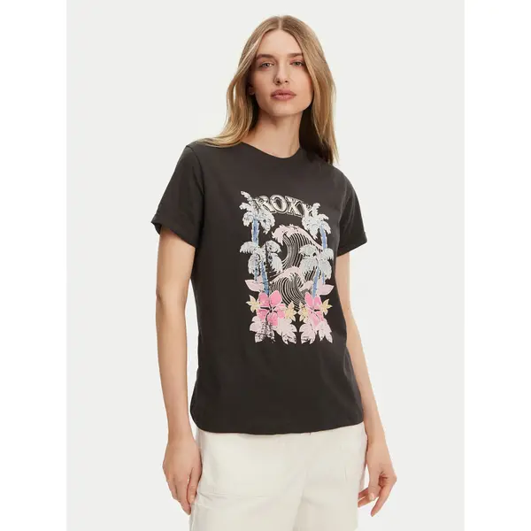 Roxy Roxy T-shirt ERJZT05911 Siva Regular Fit