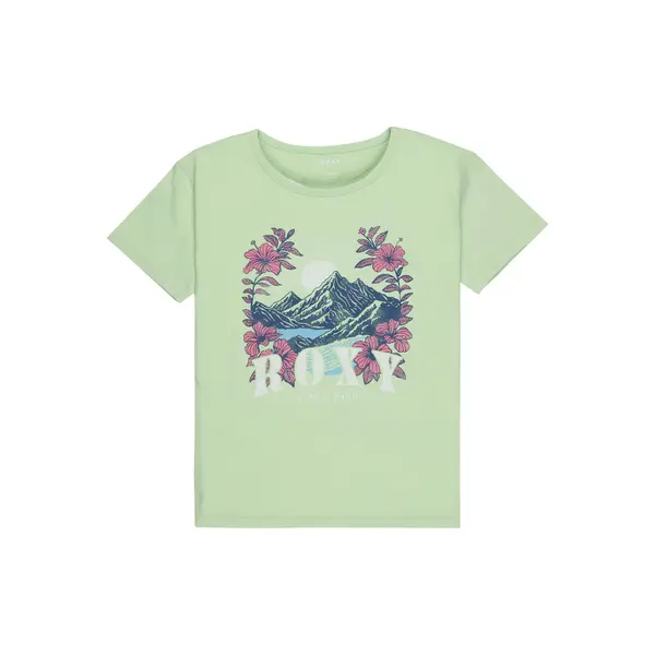 Roxy Roxy T-shirt Lily Vintage ERGZT04140 Zelena Regular Fit