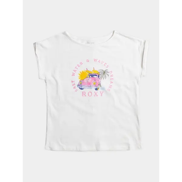 Roxy Roxy T-shirt Trouble Fr Me A Tees ERGZT03994 Bijela Regular Fit