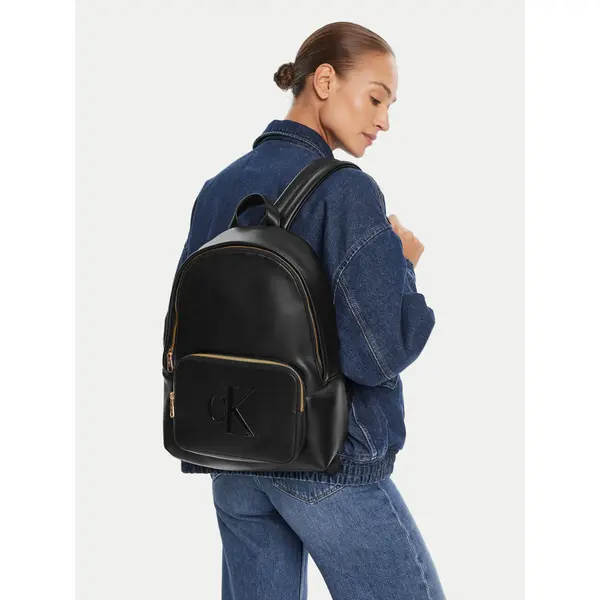 Calvin Klein Ruksak Calvin Klein Bold Ck Backpack LV04F3233G Crna