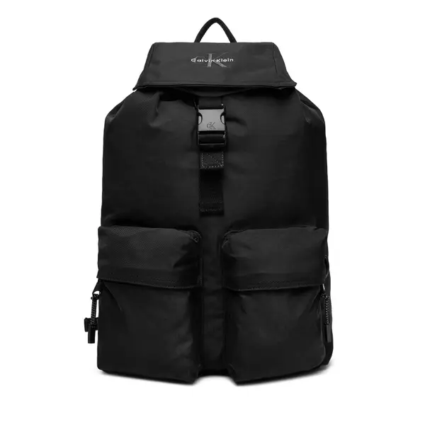 Calvin Klein Ruksak Calvin Klein Bold Flap Backpack LV04D3270G Crna