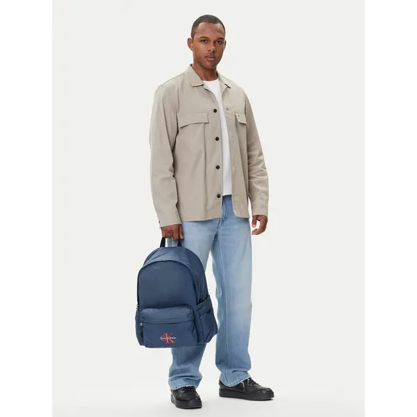 Calvin Klein Ruksak Calvin Klein Bold Round Backpack LV04D3114G Tamnoplava
