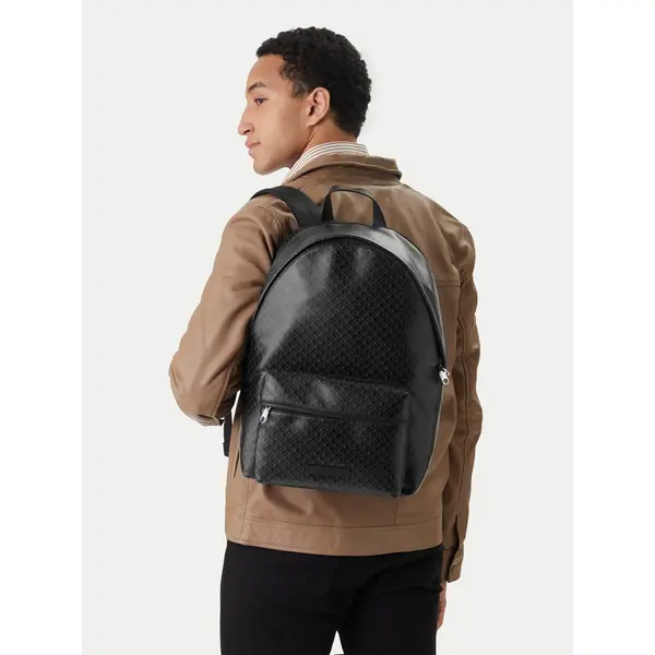 Calvin Klein Ruksak Calvin Klein Emblem Aop Coated Backpack LV04D3313G Crna