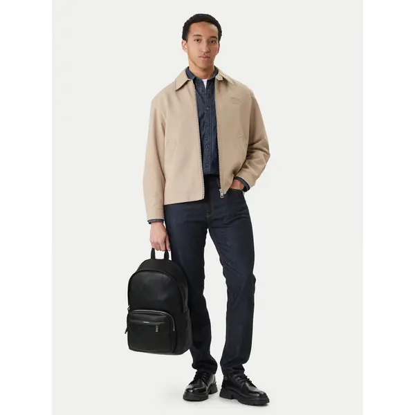 Calvin Klein Ruksak Calvin Klein Emblem Aop Emboss Round Backpack LV04D3398G Crna