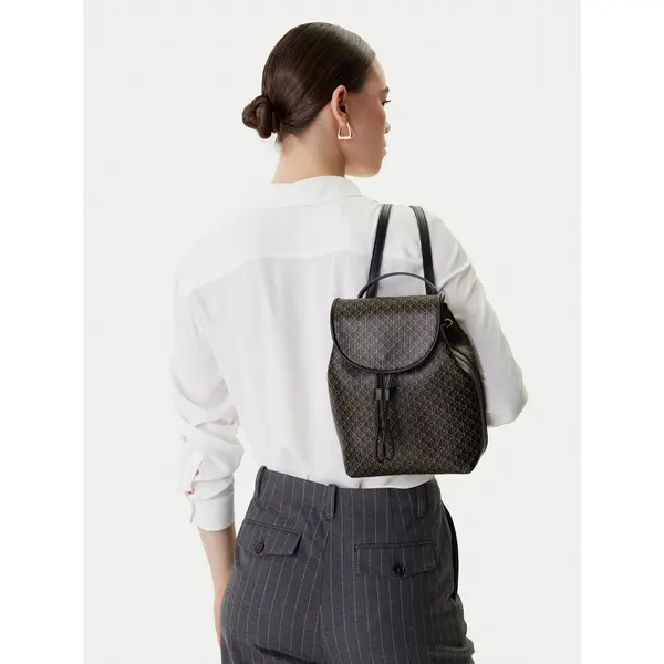 Calvin Klein Ruksak Calvin Klein Emblem Aop Mini Backpack LV04F3507G Crna