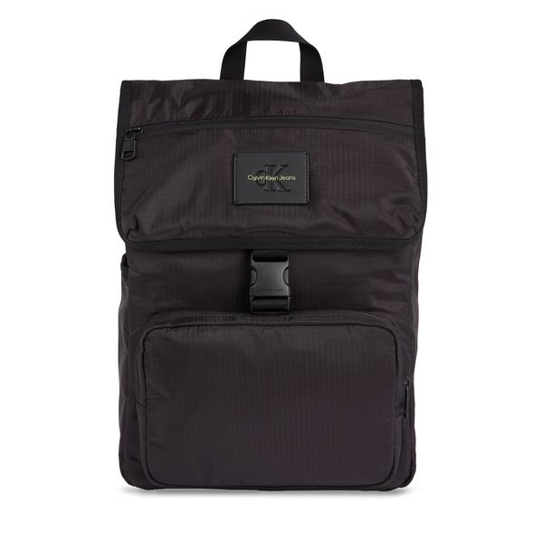 Calvin Klein Jeans Ruksak Calvin Klein Jeans Sport Essentials Sq Flat Bp43 L K50K511721 Black/Sharp Green 0GX