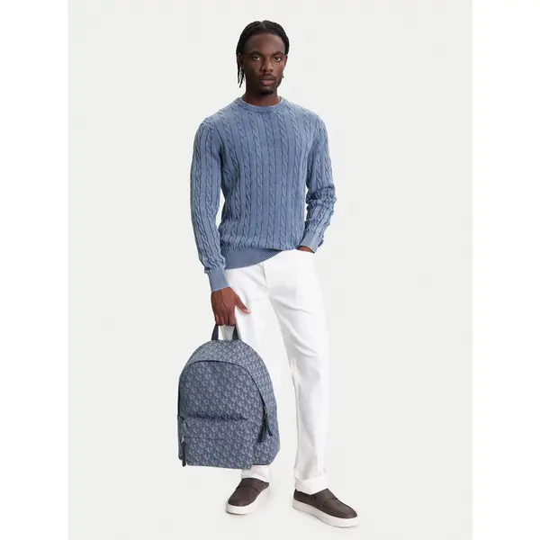 Calvin Klein Jeans Ruksak Calvin Klein Jeans Unstructured Monogram Backpack 4 LV04G3116G Plava