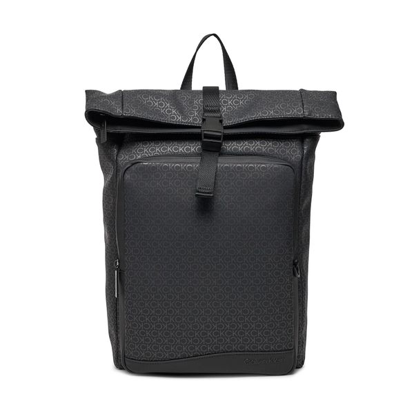 Calvin Klein Ruksak Calvin Klein Rubberized Roll Top Bp Mono K50K511372 Black Uv Mono 0GL