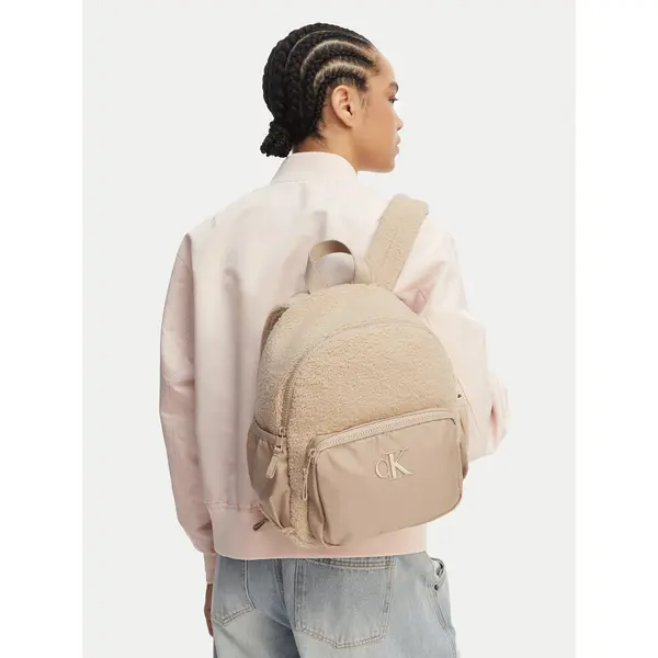 Calvin Klein Ruksak Calvin Klein Teddy Medium Backpack IU0IU00650 Bež