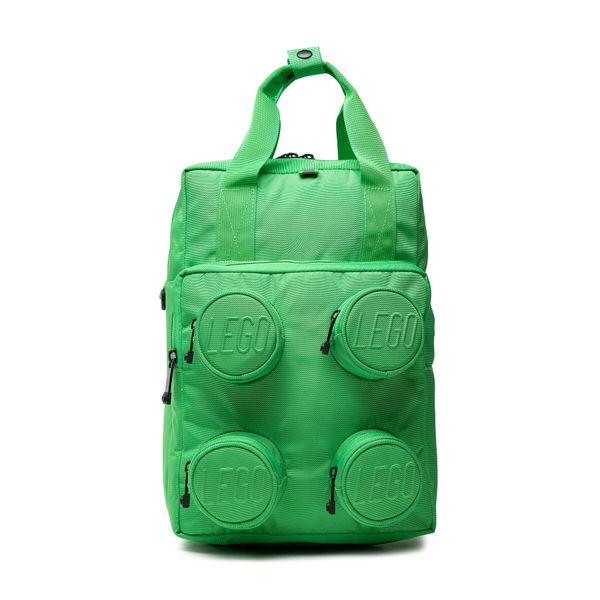 LEGO Ruksak LEGO Brick 2X2 Backpack 20205-0037 Bright Green
