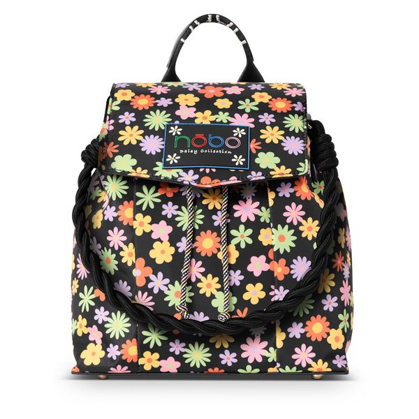 Nobo Ruksak Nobo BAGP500-KM27 Czarny Z Kwiatami