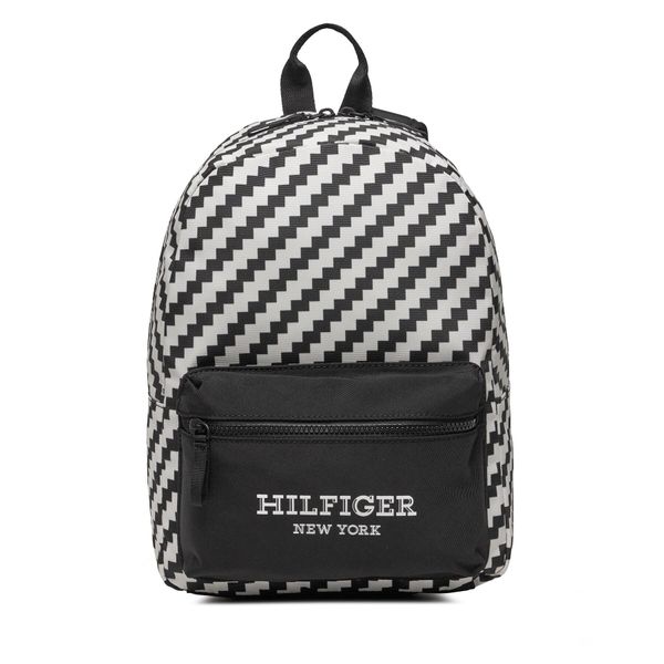 Tommy Hilfiger Ruksak Tommy Hilfiger Aop Monotype Backpack AU0AU01888 Black Allover Print BDS