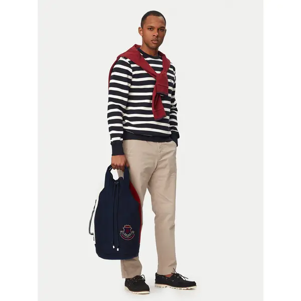 Tommy Hilfiger Ruksak Tommy Hilfiger Hertiage Logo Patch Crossbody Sling Bag AM0AM14264 Tamnoplava