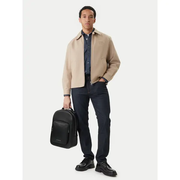 Tommy Hilfiger Ruksak Tommy Hilfiger Th Business Leather Backpack AM0AM14162 Crna