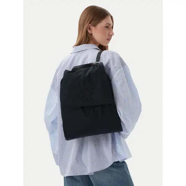 Tommy Hilfiger Ruksak Tommy Hilfiger Th Elevated Nylon Backpack AW0AW18427 Crna