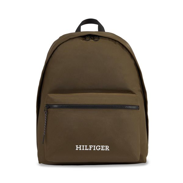 Tommy Hilfiger Ruksak Tommy Hilfiger Th Monotype Dome Backpack AM0AM12112 Army Green RBN