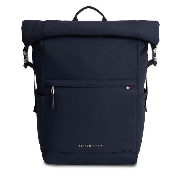 Tommy Hilfiger Ruksak Tommy Hilfiger Th Signature Rolltop Backpack AM0AM12221 Space Blue DW6