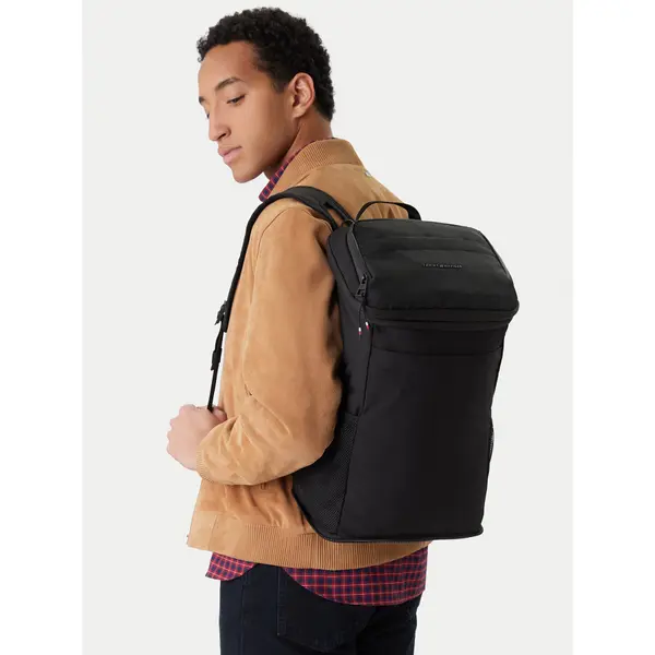 Tommy Hilfiger Ruksak Tommy Hilfiger Th Travel Packable Backpack AM0AM14037 Crna