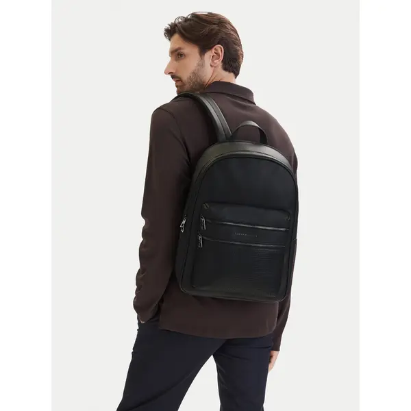 Tommy Hilfiger Ruksak Tommy Hilfiger Th Woven Backpack AM0AM14093 Crna