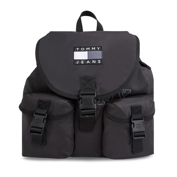 Tommy Jeans Ruksak Tommy Jeans Tjm Heritage Flap Backpack AM0AM11656 Black BDS