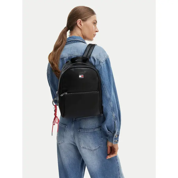 Tommy Jeans Ruksak Tommy Jeans Tjw City Charm Dome Backpack AW0AW18579 Crna