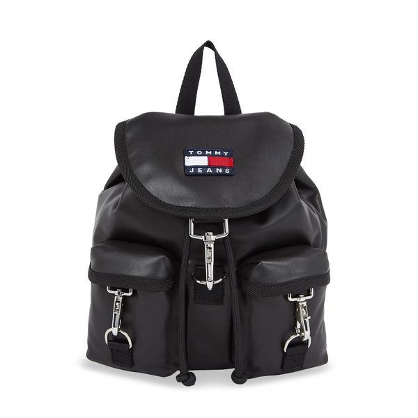 Tommy Jeans Ruksak Tommy Jeans Tjw Heritage Flap Backpack AW0AW15435 Black BDS