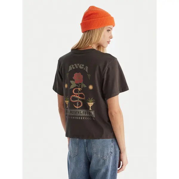 RVCA RVCA T-shirt EVJZT00166 Crna Regular Fit