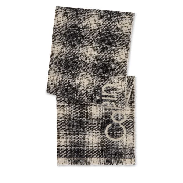Calvin Klein Šal Calvin Klein Check Scarf K50K510989 Black And White Check 01F