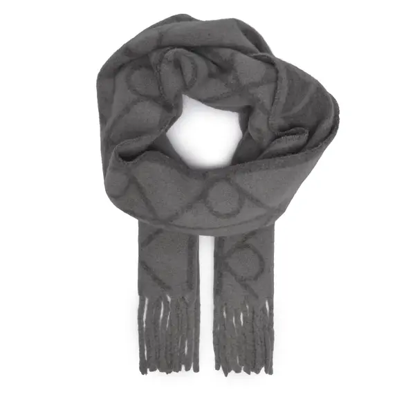 Calvin Klein Šal Calvin Klein Emblem Aop Brushed LV04D8072G Siva