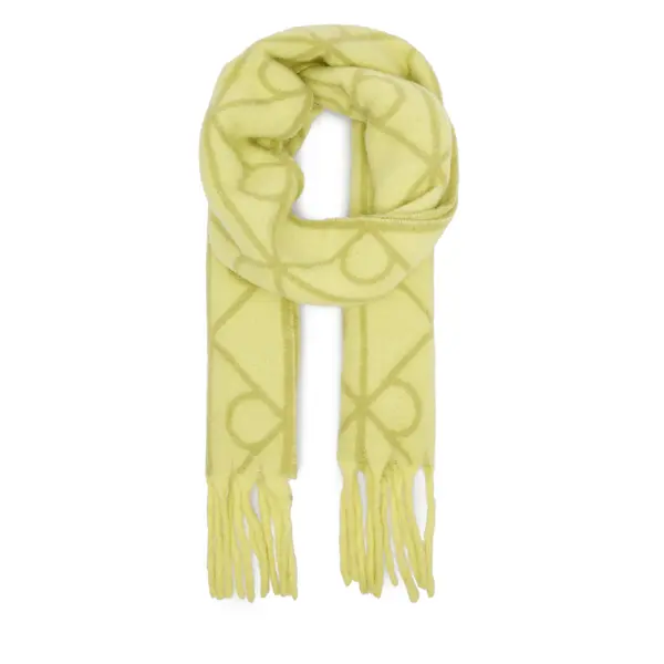 Calvin Klein Šal Calvin Klein Emblem Aop Brushed LV04D8072G Zelena