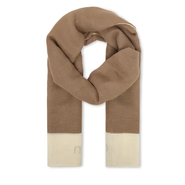Calvin Klein Šal Calvin Klein Linen Blend Emblem Pareo Scarf LV04F9021G Bež