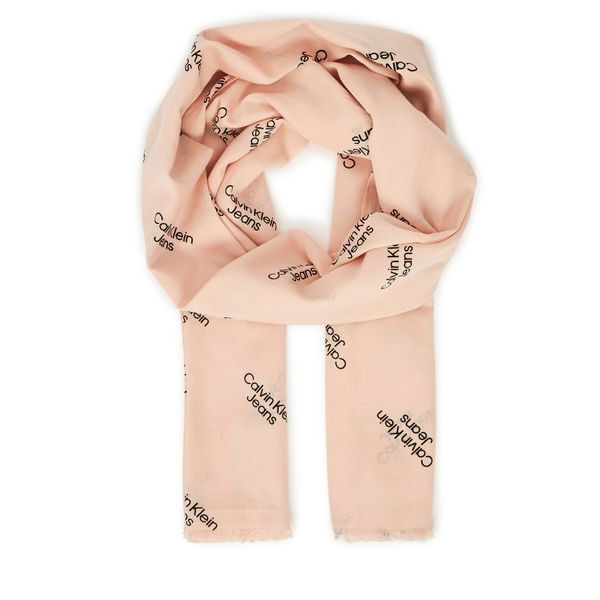 Calvin Klein Šal Calvin Klein Monologo K60K611982 Pink Allover 0J8