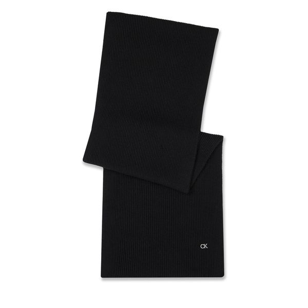 Calvin Klein Šal Calvin Klein Re-Lock Knit Scarf 30X180 K60K611128 Ck Black BAX