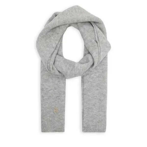 Tommy Hilfiger Šal Tommy Hilfiger Luxe AW0AW16646 Siva