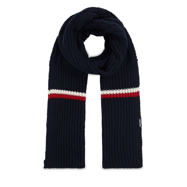 Tommy Hilfiger Šal Tommy Hilfiger Monotype Chunky Knit Scarf AM0AM11507 Space Blue DW6