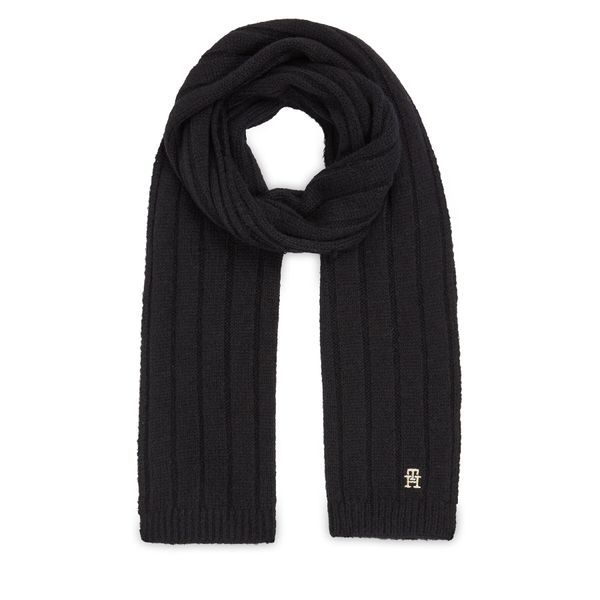 Tommy Hilfiger Šal Tommy Hilfiger Th Timeless Scarf AW0AW15351 Black BDS