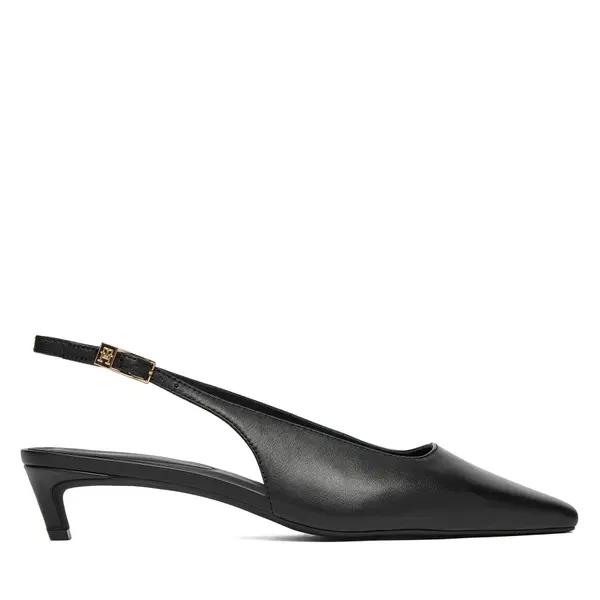 Tommy Hilfiger Salonke Tommy Hilfiger Th Buckle Slingback Low Pump FW0FW09009 Crna