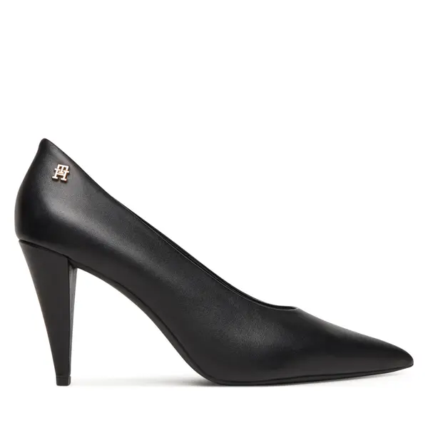 Tommy Hilfiger Salonke Tommy Hilfiger Th Smooth Leather Pump FW0FW08960 Crna