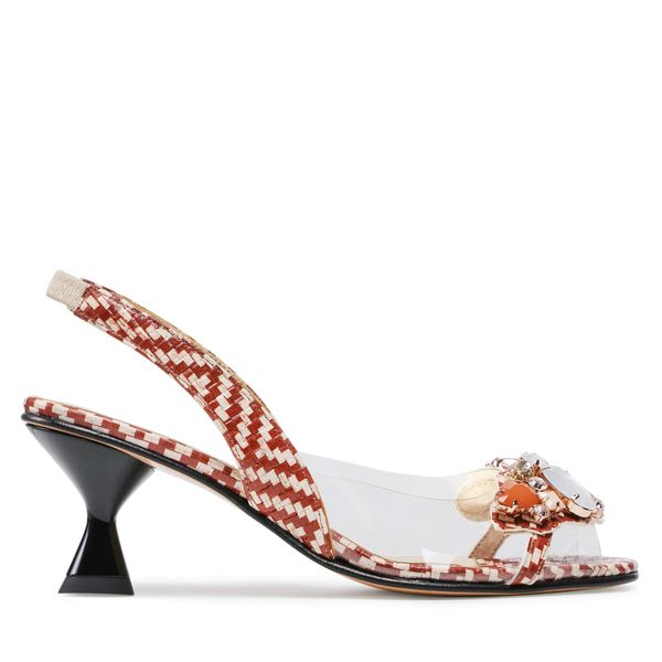 Azurée Sandale Azurée Mangi 10F Filo Terra/Motif Camel