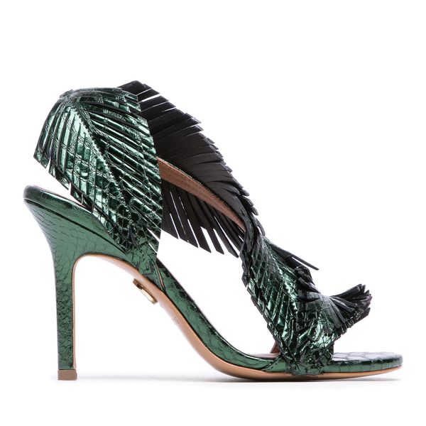 Baldowski Sandale Baldowski D01511-3436-056 Metal Wąż Zielony B12