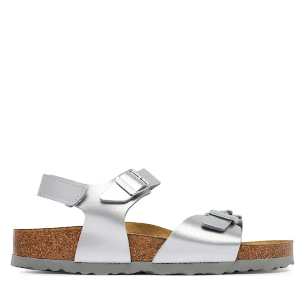 Birkenstock Sandale Birkenstock Rio As Flowers 1031702 D Srebrna