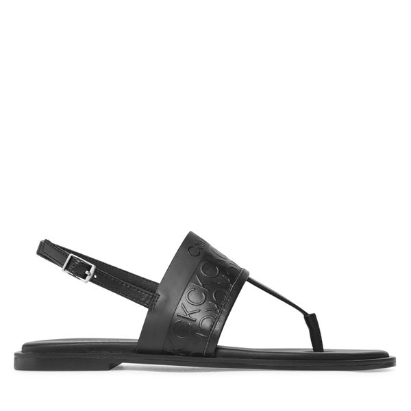 Calvin Klein Sandale Calvin Klein Almond Tp Sandal-Hf Mono HW0HW01536 Black Mono 0GN