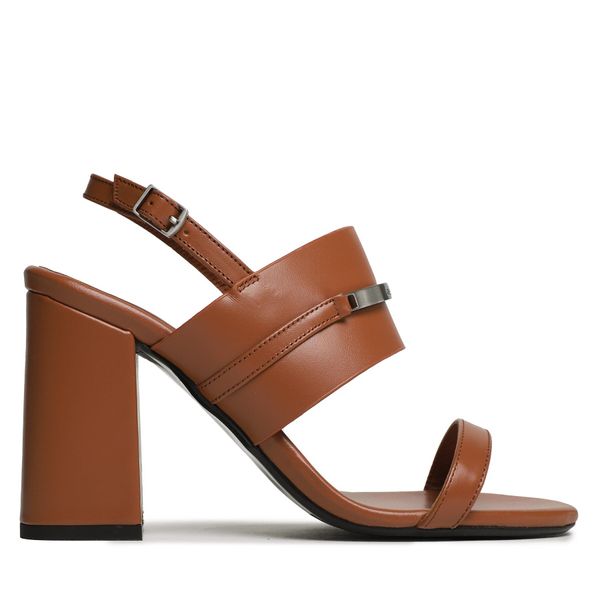 Calvin Klein Sandale Calvin Klein Block Hl Sandal HW0HW01612 Cognac GP4