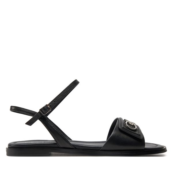 Calvin Klein Sandale Calvin Klein Flat Sandal Relock Lth HW0HW01942 Black BEH
