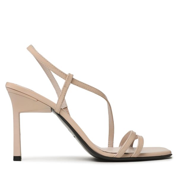 Calvin Klein Sandale Calvin Klein Geo Stiletto Asy Sandal HW0HW01609 Ck Nude AB2
