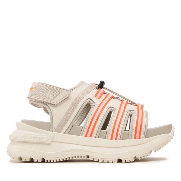 Calvin Klein Jeans Sandale Calvin Klein Jeans Chunky Hybrid Sandal Hiking YW0YW01075 Eggshell/Creamy White ACF