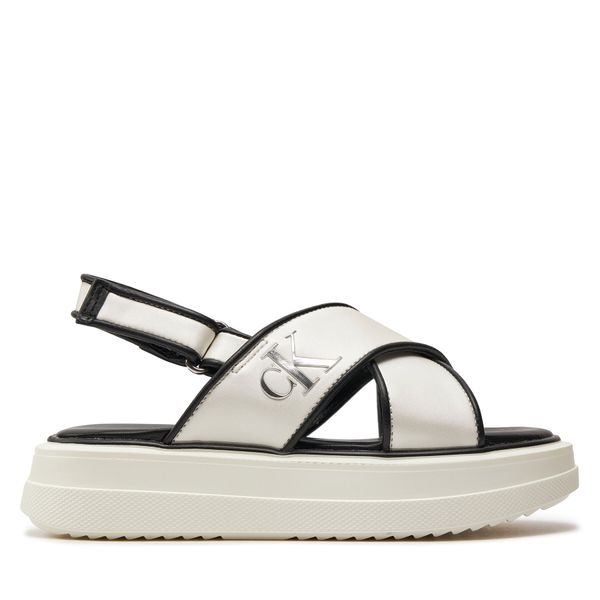 Calvin Klein Jeans Sandale Calvin Klein Jeans Platform Sandal V3A2-80831-1688 M White 100