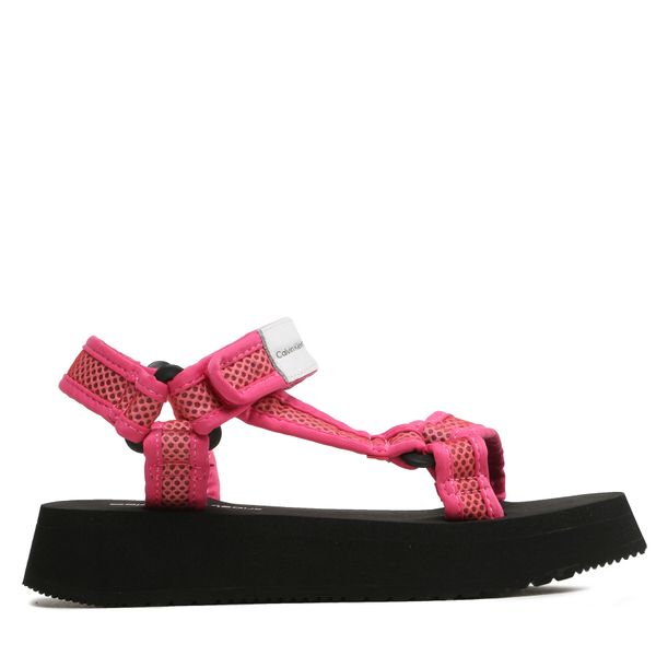 Calvin Klein Jeans Sandale Calvin Klein Jeans Prefresato Sandal Webbing Mesh YW0YW00969 Raspberry Sorbet 0J0