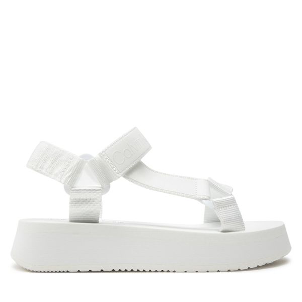 Calvin Klein Jeans Sandale Calvin Klein Jeans Sandal Velcro Webbing Dc YW0YW01353 Bright White YBR