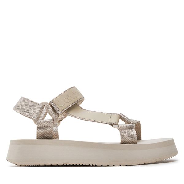 Calvin Klein Jeans Sandale Calvin Klein Jeans Sandal Velcro Webbing Dc YW0YW01353 Eggshell ACF